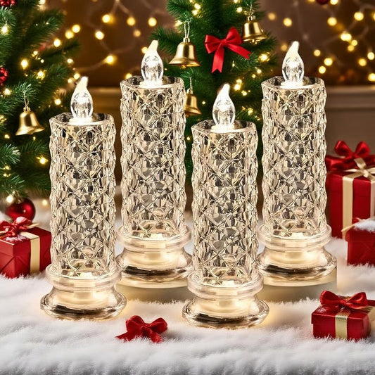 【🎄Купете 1 и получите 1 безплатни】🎅 LED свещи без пламък – безопасни, дълготрайни и изпълнени с празнично настроение ✨🕯️